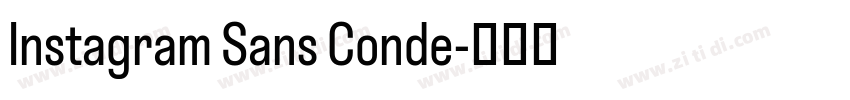 Instagram Sans Conde字体转换